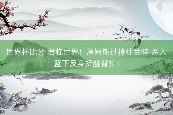 世界杯比分 君临世界！詹姆斯过掉杜兰特 杀入篮下反身折叠背扣！