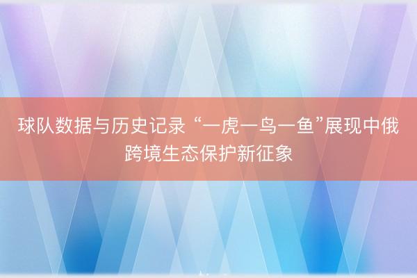 球队数据与历史记录 “一虎一鸟一鱼”展现中俄跨境生态保护新征象